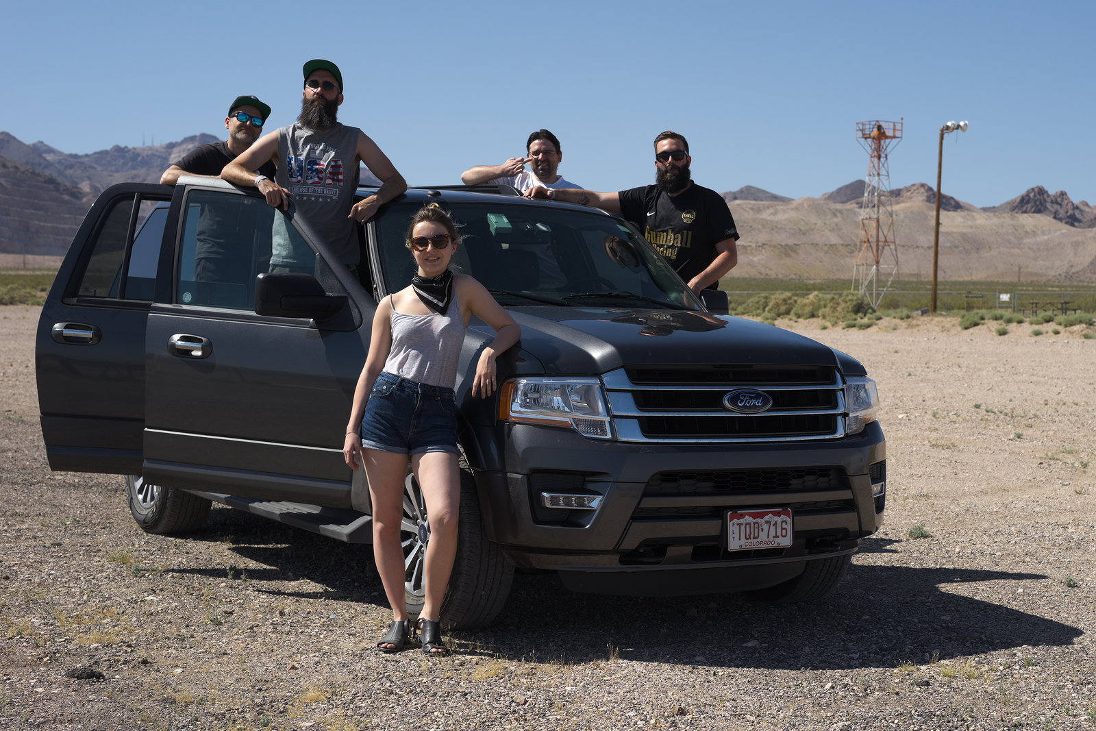 The Crew with our Ford Expedition