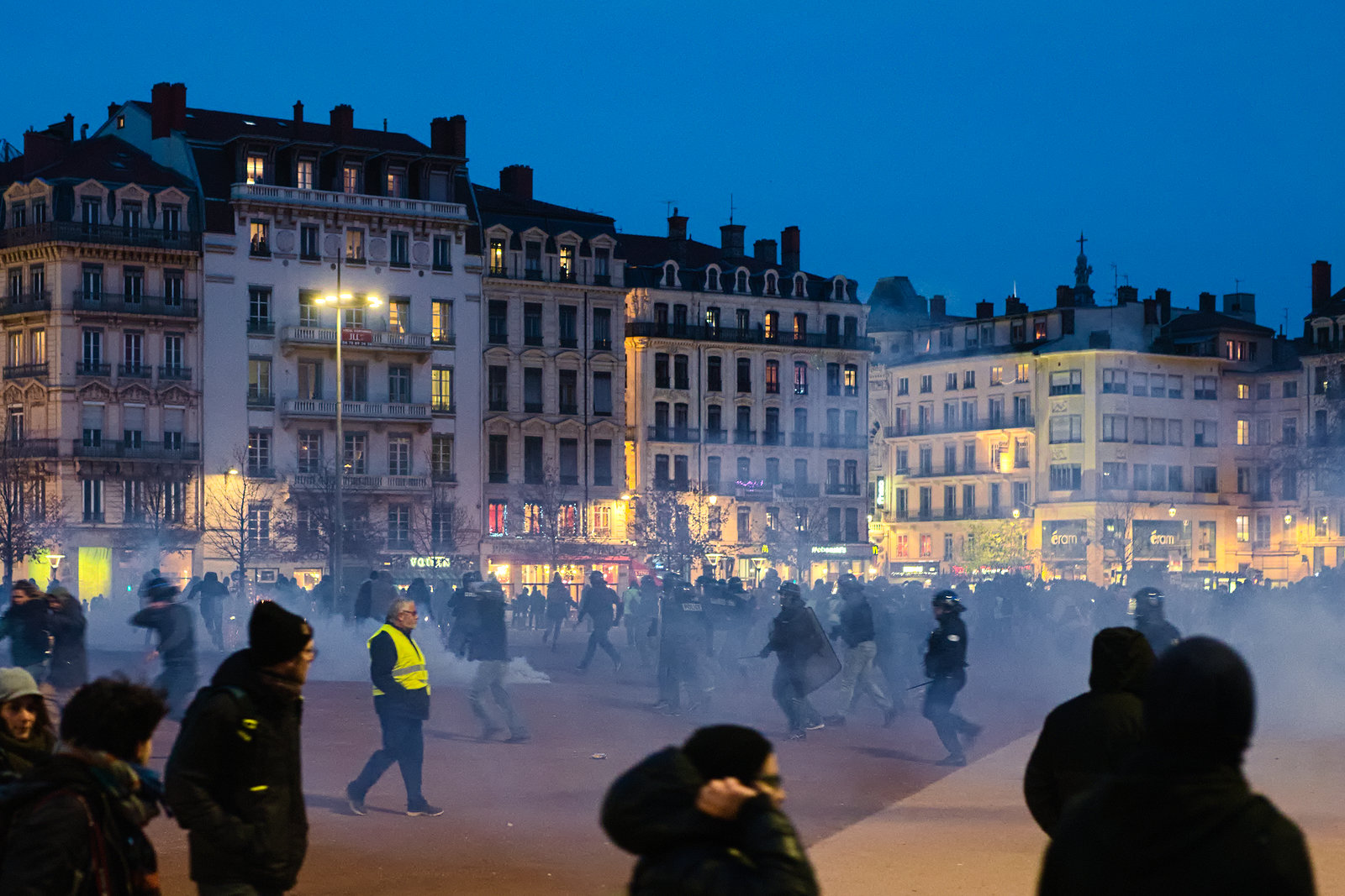 Manifestation des gilets jaunes à Lyon, décembre 2018