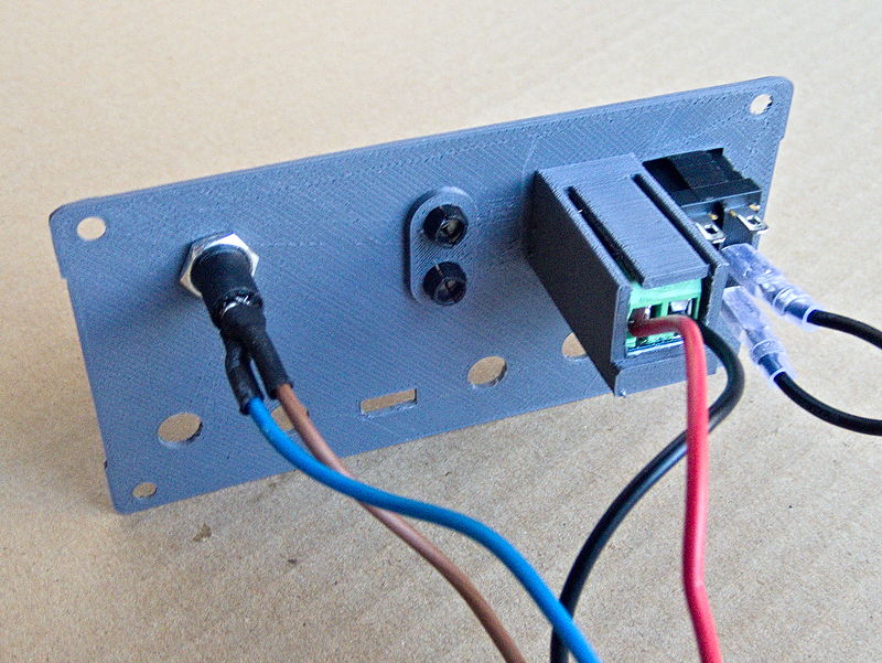 Inside of the rear panel