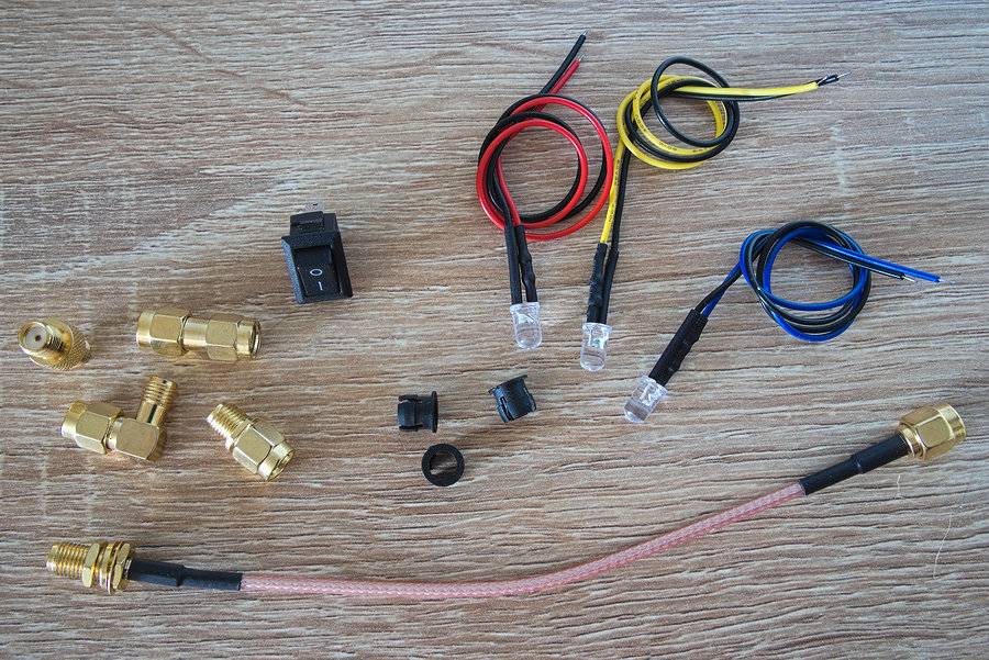 Some parts used for making the device
